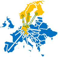 Europakarte | Deutschland | Schweden | Norwegen | Dänemark | Finnland